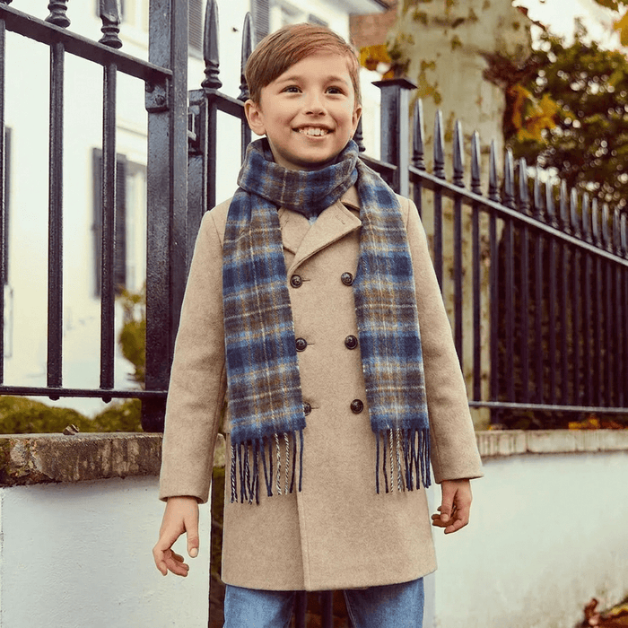 100% Cashmere Tartan Mini Scarf for Kids - HOLYROOD - Heritage Of Scotland -