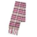 Kids 100% Cashmere Tartan Mini Scarf - STEWART PURPLE - Heritage Of Scotland -