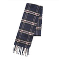 Kids 100% Cashmere Tartan Mini Scarf - THOMSON NAVY - Heritage Of Scotland -