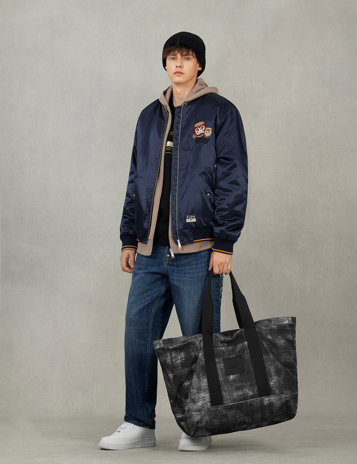 3D EVISUKURO embroidery Tote Bag