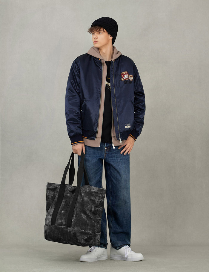3D EVISUKURO embroidery Tote Bag