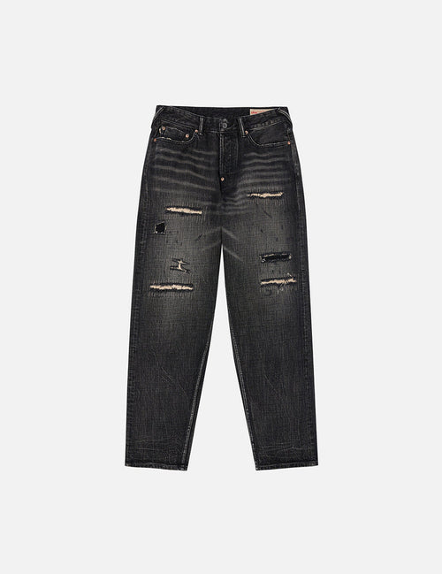7-Pocket Design Washed Vintage Relax Fit Jeans #2030