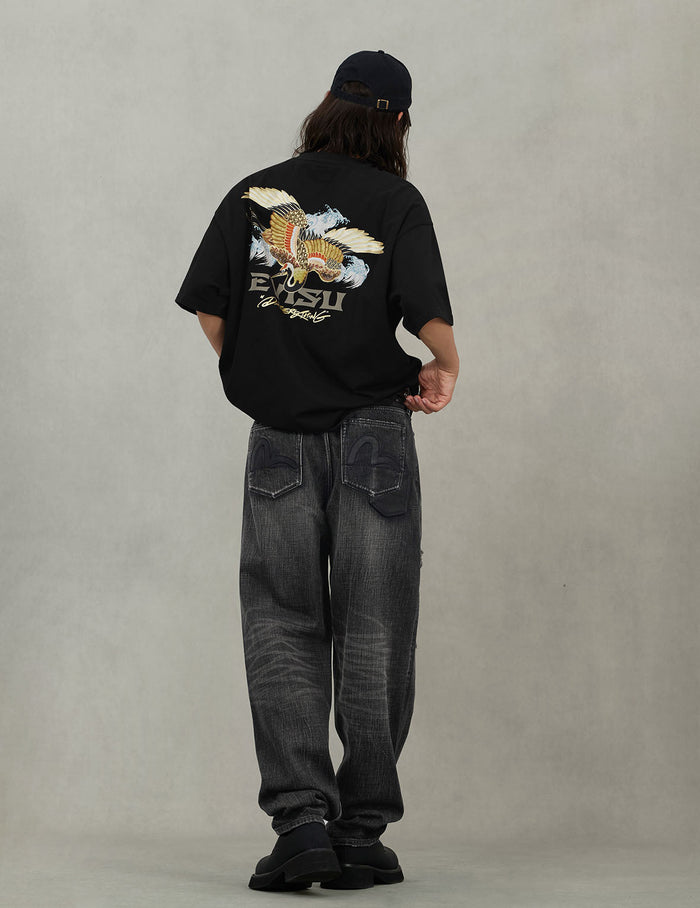 7-Pocket Design Washed Vintage Relax Fit Jeans #2030