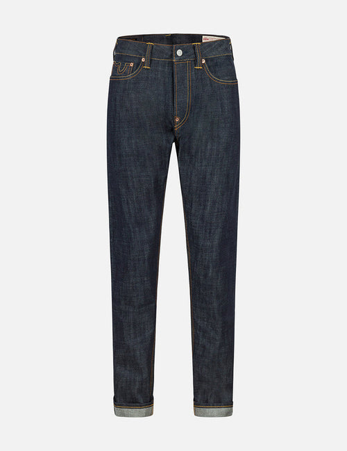 7 Pockets Design Taper Fit Raw Jeans #2017