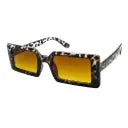 90s Vibe Shades â€“ Retro Rectangle Frame in Bold Yellow