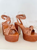 Brown Khari Platform Heel