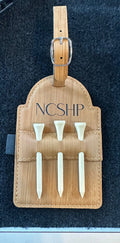 Custom Leatherette Golf Tee Bag Attachment with 3 Tees