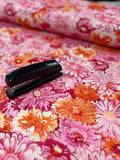 Violet Flowers V1 Jersey - Per 50cm - Family Fabrics B.V.