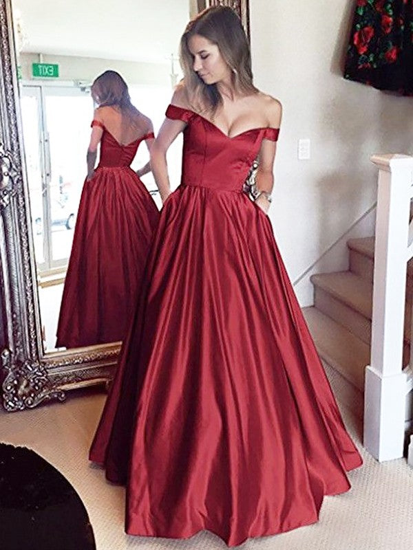 A Line Off Shoulder Burgundy Prom Dresses, Off Shoulder Burgundy Formal Dresses, Evening Dress, Bridesmaid Dresses