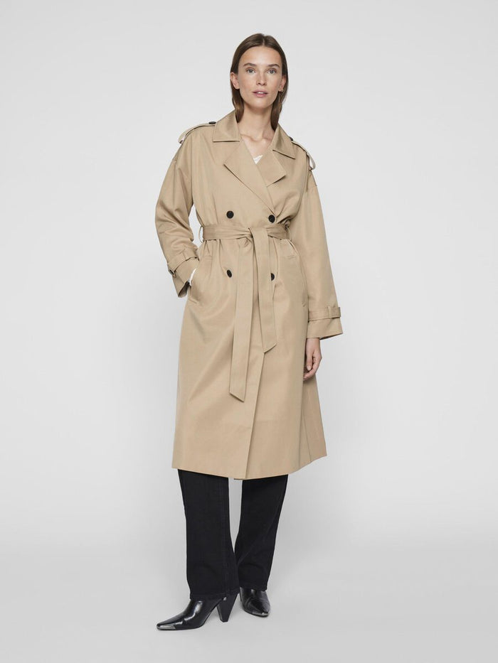Adel Long Trench Coat (Savannah Tan)