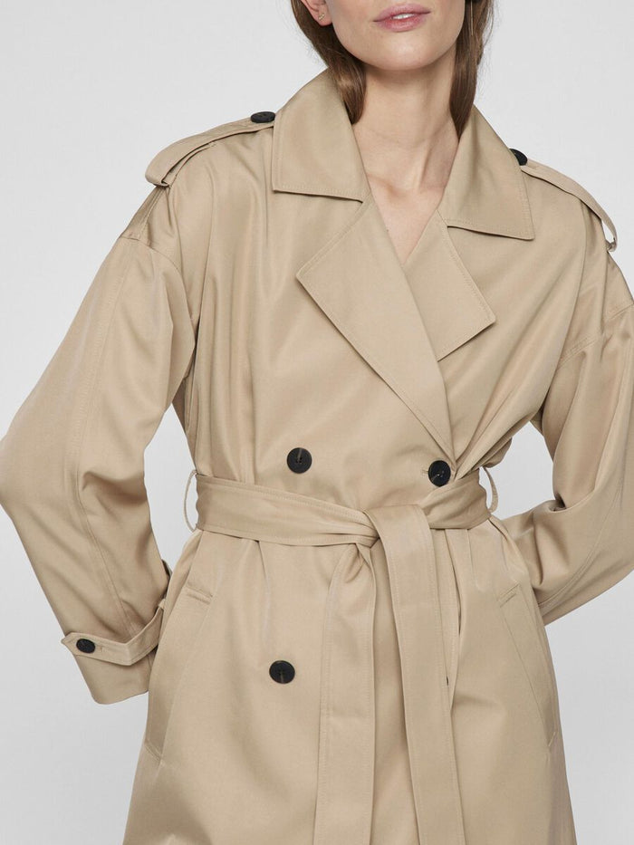 Adel Long Trench Coat (Savannah Tan)
