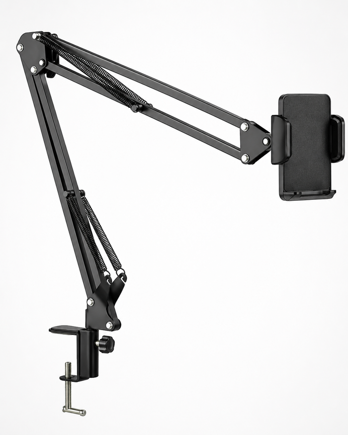 Adjustable Desk Clamp Phone Holder Arm
