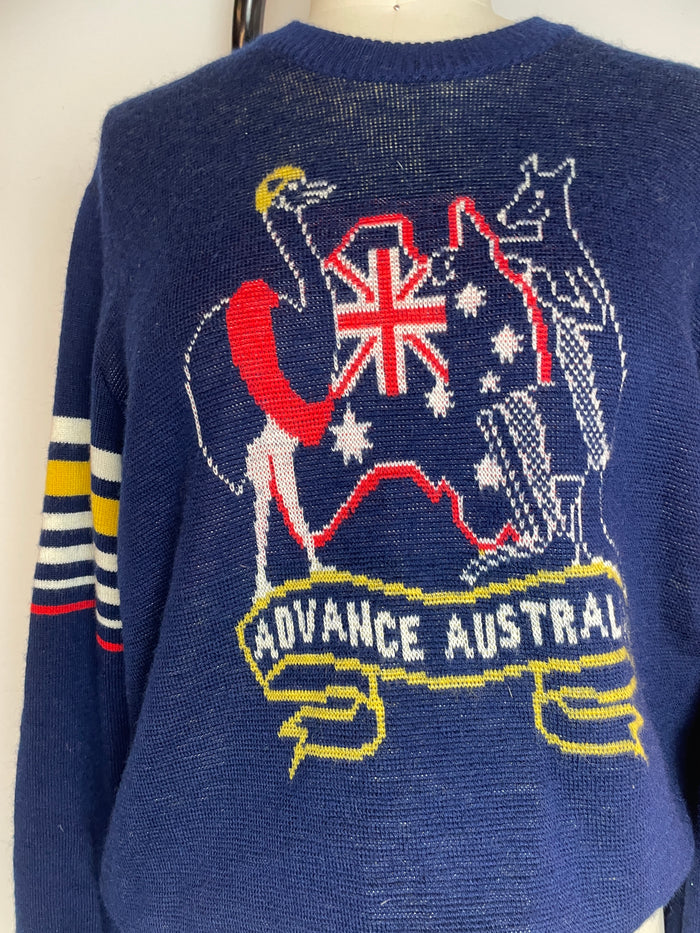 Advance Australia Blue Knit Sweater image 2