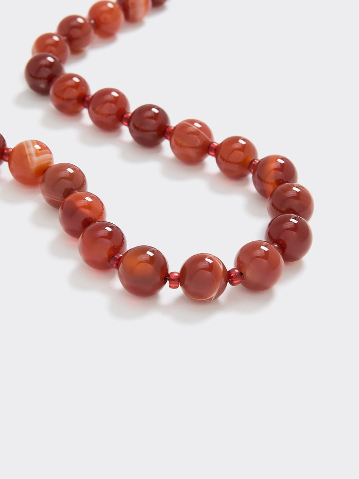 Agate Beaded Necklace