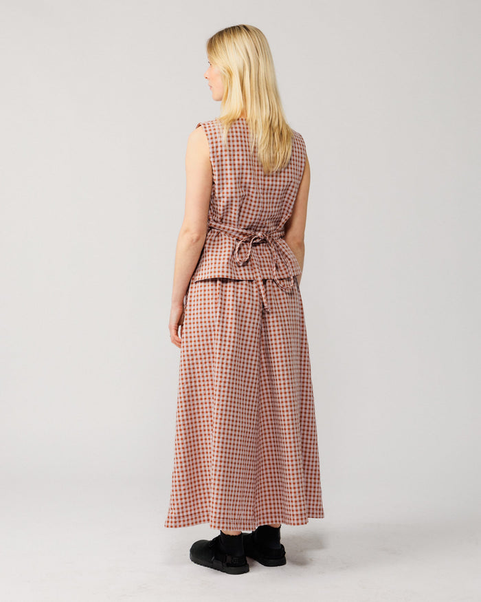 Aimee Top & Ayla Skirt Co-Ord - Red Check