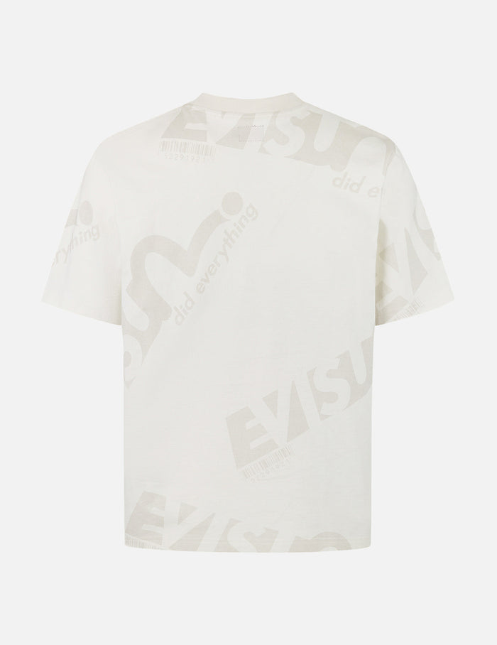 Allover Logo and Seagull Print Regular Fit T-Shirt