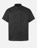 Allover Logo Print Loose Fit Short Sleeves Shirt