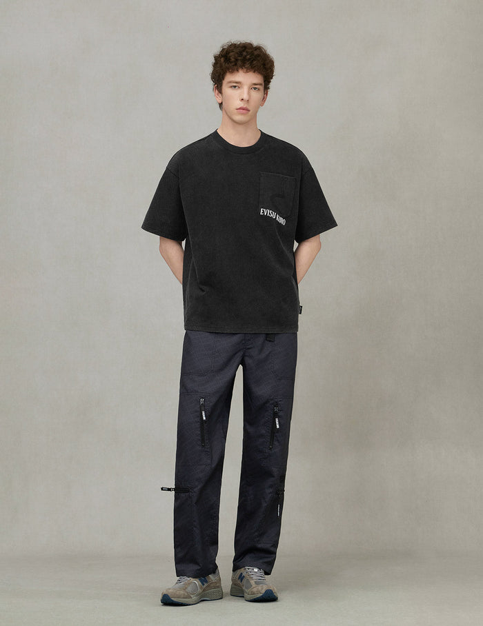 Allover Logo Print Loose Fit T-shirt