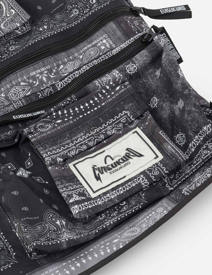 Allover Paisley Print Oversized Cargo Vest
