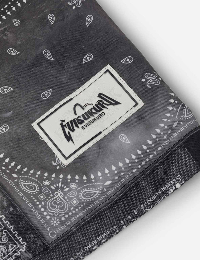 Allover Paisley Print Relax Fit Cargo Shorts