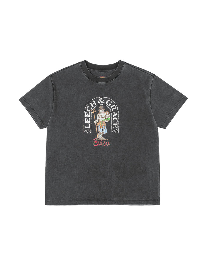 American "Ebisu" Print Relax Fit T-shirt