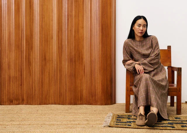 Apollinaire Midi Dress (Ochre)