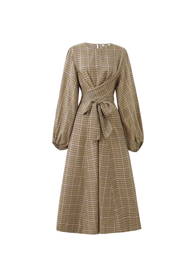 Apollinaire Midi Dress (Ochre)