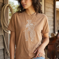 Ariat Women's Buckaroo T-Shirt — Toasted Coconut / Small / Each — view 1