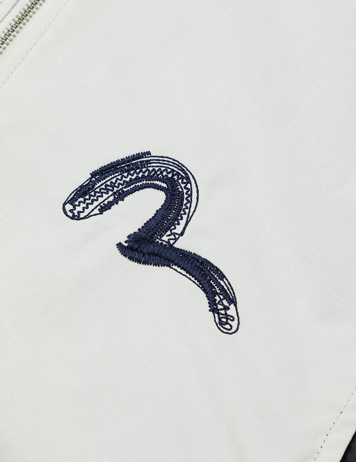 Artistic Logo Embroidery Fashion Fit Vest Jacket
