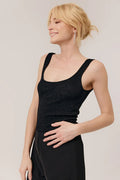 Arya Vest Top (Black)