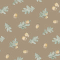 Autumn Acorn Oak Tree Ada Brown - Family Fabrics B.V.