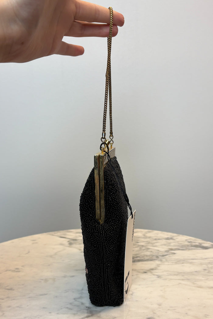 Beaded Tapestry Kiss Lock Clutch image 1