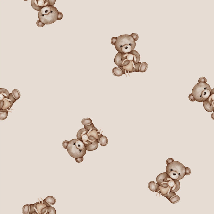 Bear Hugs Kaki - Family Fabrics B.V.