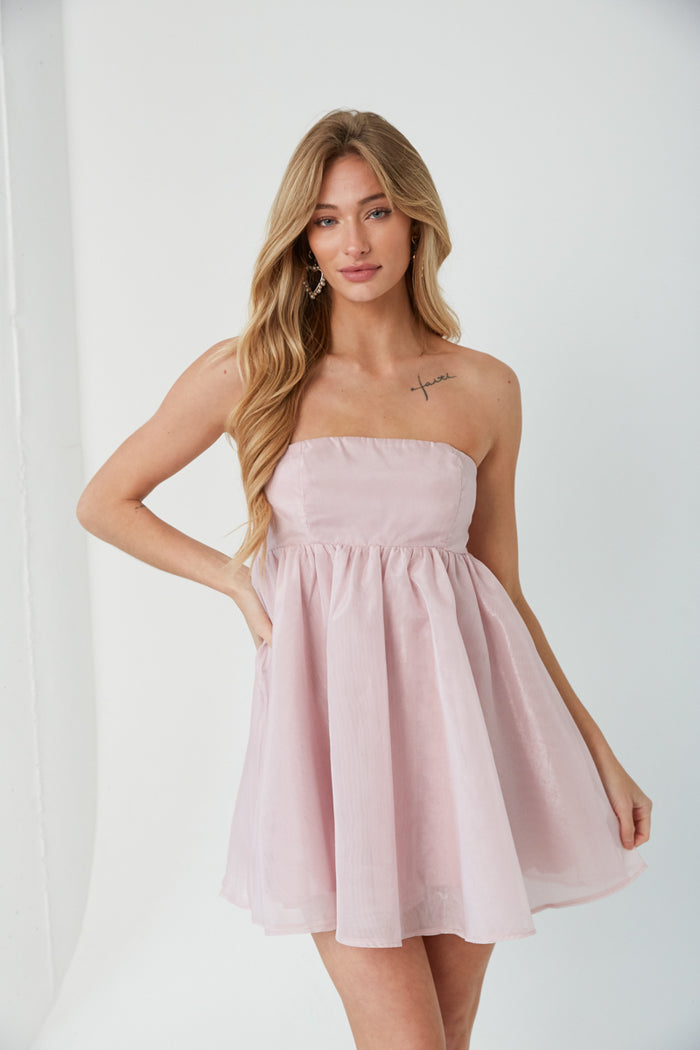 pink-image | blush pink mini dress