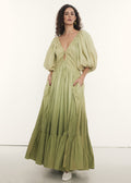 Birthday Gown in Pistachio Ombré - Women's Maxi Dresses & Off the Shoulder Gowns by Rooh Collective
