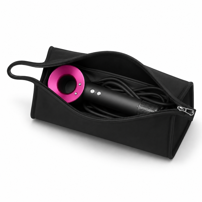 Black Hair Tool Storage Pouch