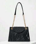 Black Marble Chain Shoulder Bag