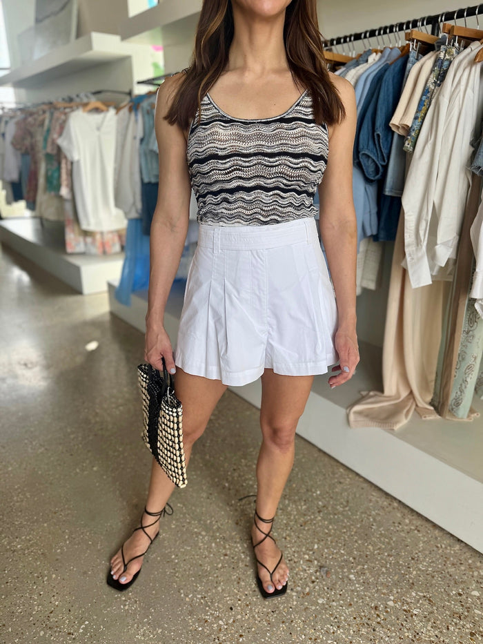 Black/White Bianca Tank - Amor Lafayette