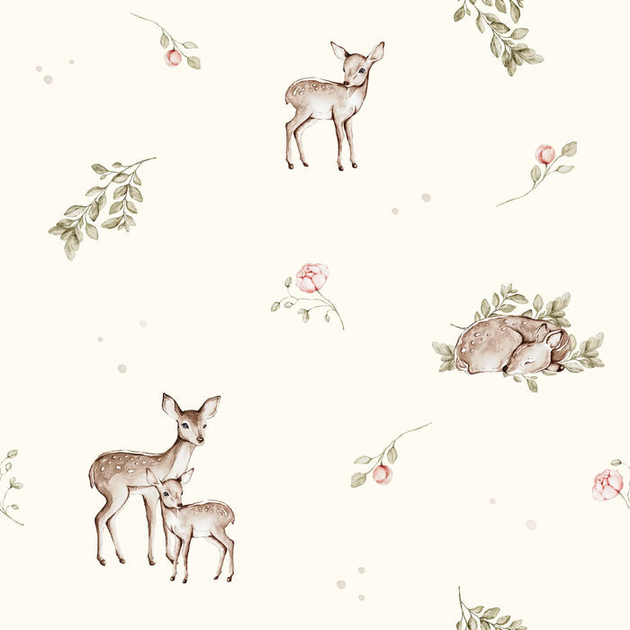 Blossom Deer Offwhite - Family Fabrics B.V.