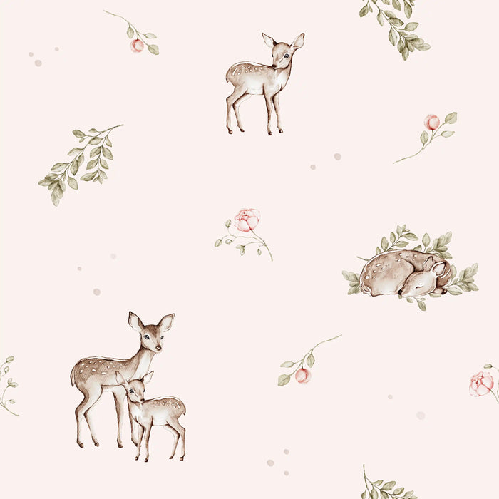Blossom Deer Soft Pink - Family Fabrics B.V.