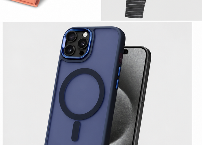 Blue Magnetic Phone Case 12 pro max
