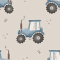 Blue Tractor Beige - Family Fabrics B.V.