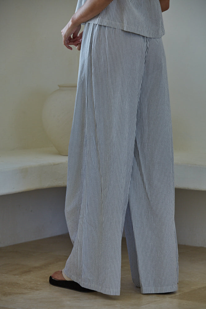 striped wide leg pants - cute summer pants - beach cover up