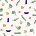 Brocolli Tomato Pepper Vegetables - Family Fabrics B.V.