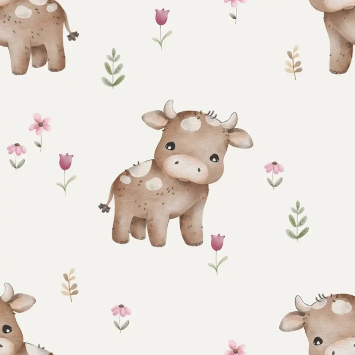 Brown Cow Offwhite - Family Fabrics B.V.