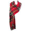 Brushed Tartan Cotton Scarf Stewart Royal - Heritage Of Scotland - STEWART ROYAL