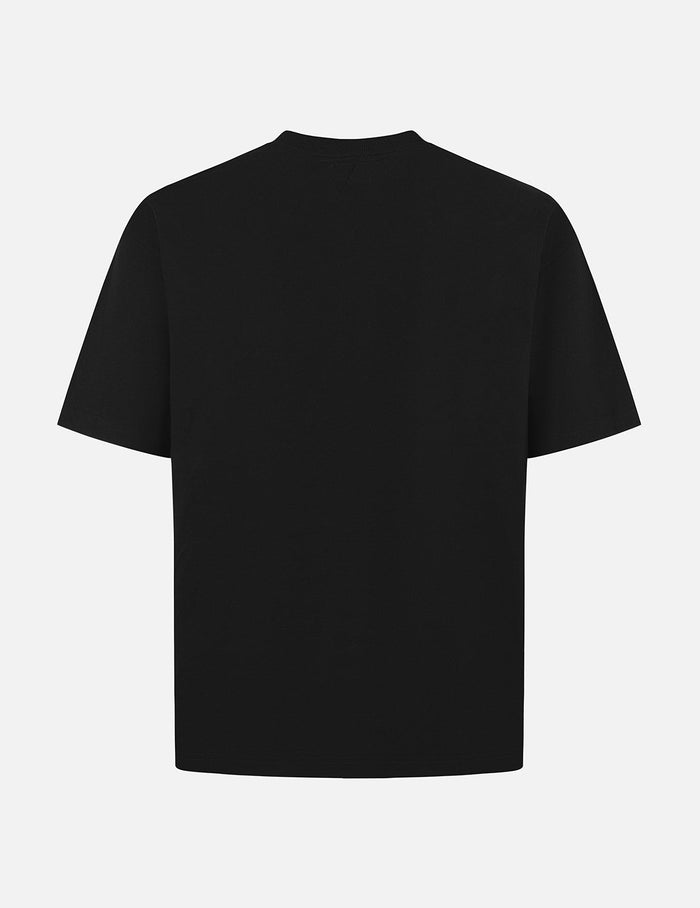 Brushstroke Seagull and Slogan Relax Fit T-shirt