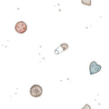 Button Heart Offwhite - Family Fabrics B.V.
