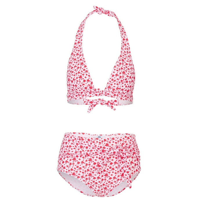 Camilla Floral Bikini Top | Crimson & White