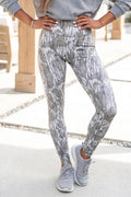 Camouflage Pattern High Waist Leggings – Multicolour